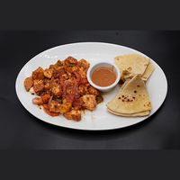 Tomato fish with chapati